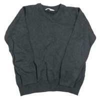 Tmavošedý melírovaný svetr M&S