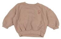 Pudrová oversize mikina s kytičkami George