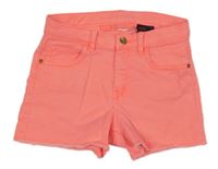 Neonově korálové riflové kraťasy H&M