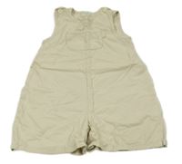 Světlebéžové plátěné laclové kraťasy s kapsou PRÉNATAL