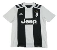 Bílo-černý funkční fotbalový dres Juventus Adidas