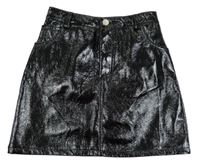 Černá koženková sukně PRIMARK