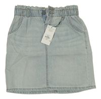Nové - světlemodrá paper bag riflová sukně Denim Co.