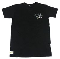 Černé tričko s nápisy Primark