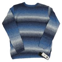 Nové - Tmavomodro-modrý vlněný svetr Dunnes