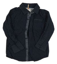 Tmavomodrá puntíkatá košile