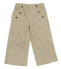 Béžové třpytivé manšestrové kalhoty Mayoral