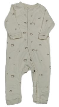 Světlebéžový overal s ježky H&M