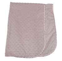 Růžová minky deka