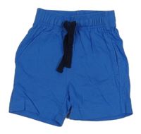 Modré bavlněné kraťasy Kiabi