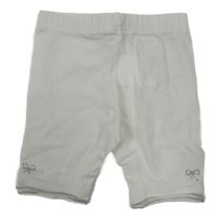 Smetanové capri legíny s mašlemi z kamínků Gymp