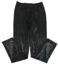 Černé vzorované legíny Shein