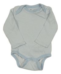 Bílo-světlemodré pruhované body So Cute