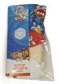 Nové - 5x slipy s Paw Patrol + bílé + béžové + červené + modré + pruhované Nickelodeon