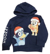 Tmavomodrá mikina s Bluey a kapucí Primark