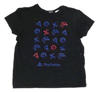Černé tričko s potiskem - PlayStation Primark