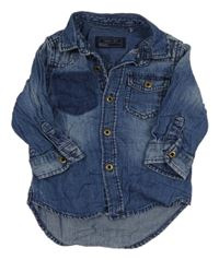 Tmavomodrá riflová košile Next