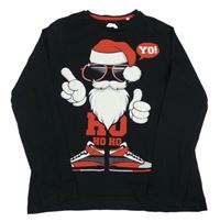 Černé triko se Santou C&A