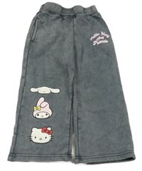 Šedé široké tepláky s Hello Kitty Primark