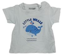 Bílé tričko s velrybou Ergee