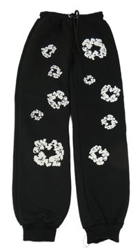 Černé tepláky s potiskem 