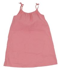 Růžové krepové šaty Nutmeg