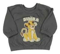 Tmavošedá mikina se Simbou Primark
