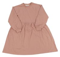 Růžové teplákové šaty H&M