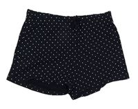 Tmavomodré puntíkaté kraťasy H&M