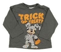 Šedé triko s Mickeym H&M