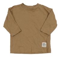 Hnědé triko s nášivkou Next