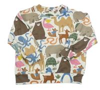 Smetanová mikina se zvířátky H&M