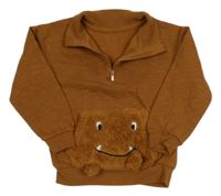 Hnědá mikina s příšerkou Primark