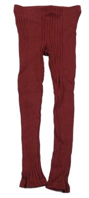 Vínové žebrované legíny Dopodopo