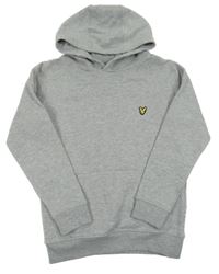Šedá mikina s logem a kapucí Lyle&Scott