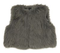 Šedá kožešinová vesta Primark