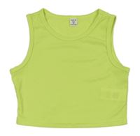 Neonově zelený crop top Shein