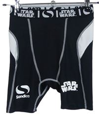 Dámské černo-bílé spodní funkční kraťasy s logem Star Wars 