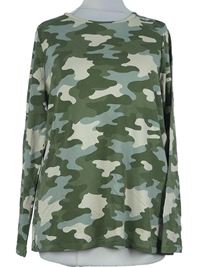 Dámské khaki-smetanové army triko M&S