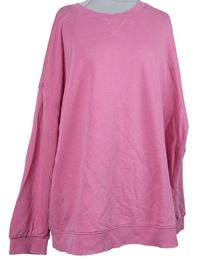 Dámská růžová oversized mikina 
