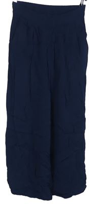 Dámské tmavomodré culottes kalhoty Hallhuber 