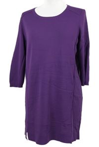 Dámské fialové svetrové šaty Bonita 
