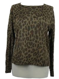 Dámský hnědý vzorovaný lehký svetr Zara 