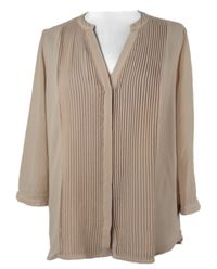 Dámská světlerůžová šifonová plisovaná halenka H&M