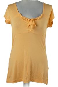 Dámská oranžová halenka s volánkem Bodyflirt 