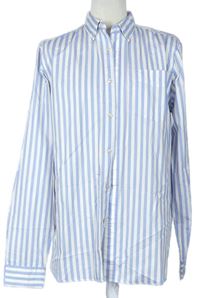 Pánská modro-bílá pruhovaná košile 
