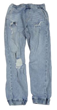 Modré cuff rifle s dírami H&M