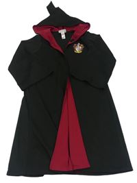 Kostým- Černo-vínový plášť s kapucí - Harry Potter George