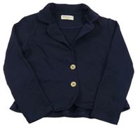 Tmavomodré propínací teplákové sako