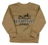 Béžová mikina s potiskem 